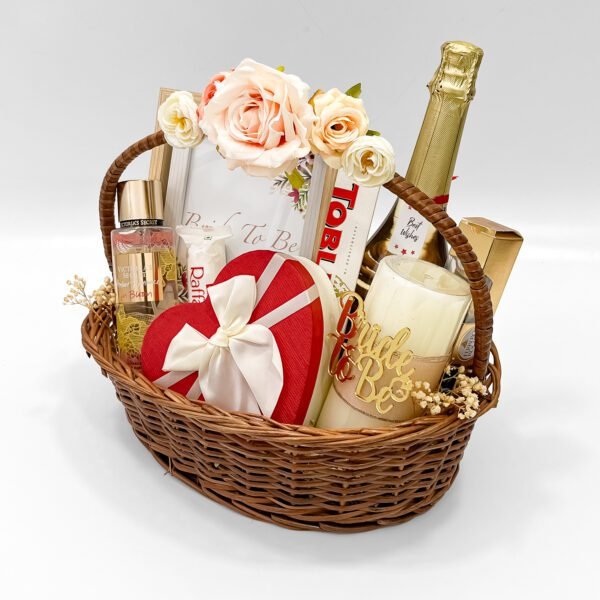 Luxury Bride-to-Be Gift Hamper with Perfume, Chocolates & Bridal Decor - Image 3