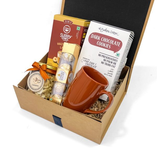 Delightful Gourmet Coffee Gift Hamper with Sleepy Owl & Chocolates - Image 3