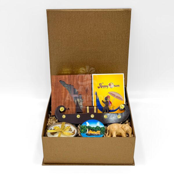 Onam Traditional Gift Box – Kerala Boat, Spices & Elephant Souvenir Hamper - Image 4