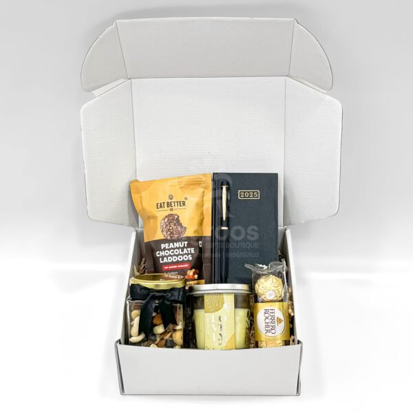 Thoughtful New Year Corporate Gift Box with Diary, Goodies & Gratitude - Image 4