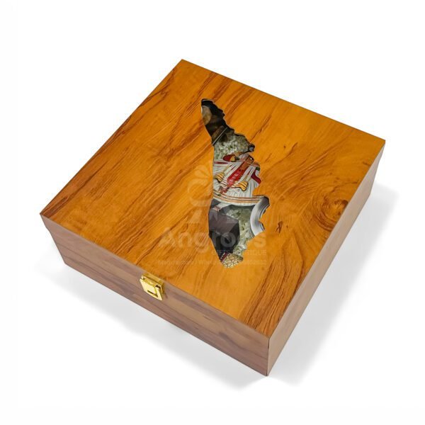 Cultural Authentic Kerala Onam Gift Hamper with Kerala themed Wooden Box, Kathakali, and Kerala Treats - Image 5