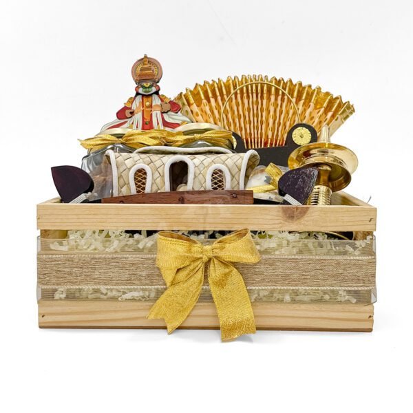 Exquisite Onam Gift Hamper Tray with Kerala Souvenirs & Treats - Image 5