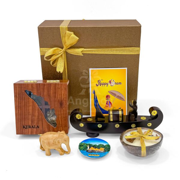 Onam Traditional Gift Box – Kerala Boat, Spices & Elephant Souvenir Hamper - Image 5