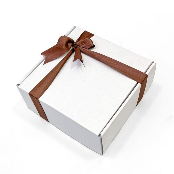 White box with ribbon