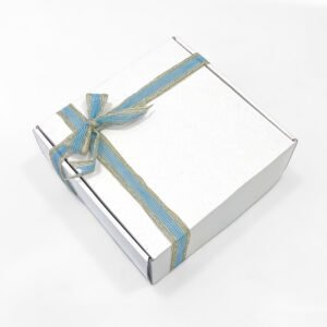 Corrugated ribbon box 