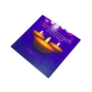 Purple Theme Diwali Card