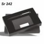 black pen with metallic card holder