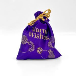 Purple potli with cashew