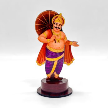 King Mahabali Onam Showpiece – Purple Traditional Kerala Decor Statue