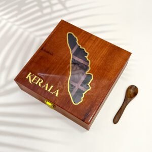 Kerala Resin Art Wooden Spice Box
