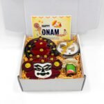 Onam gifts with Kathakali decor