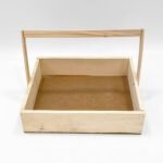 Wooden Basket with Handle