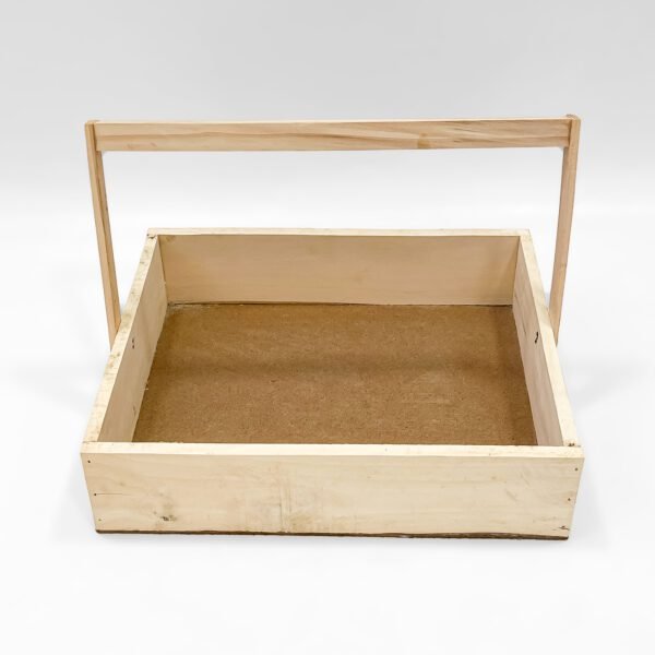 Wooden Basket with Handle