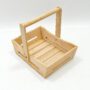 Wooden Basket with Handle