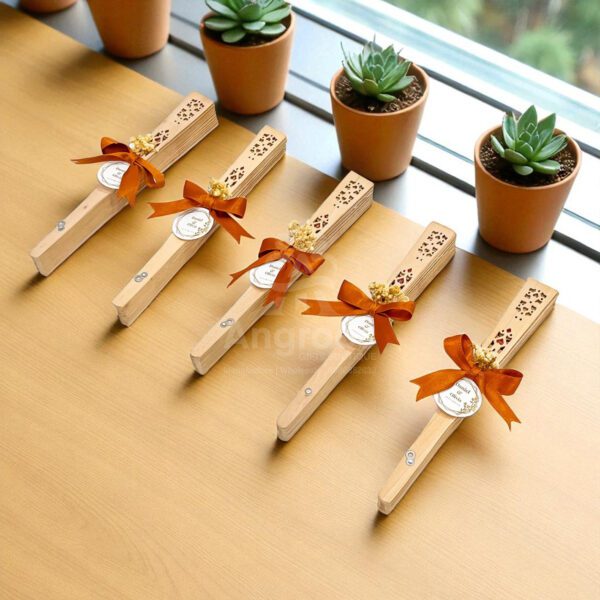 Wooden Fan Return Gift
