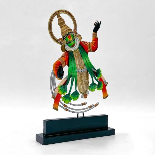 Metal Kathakali Dancing Pose Showpiece – Kerala Traditional Art Decor - Image 2