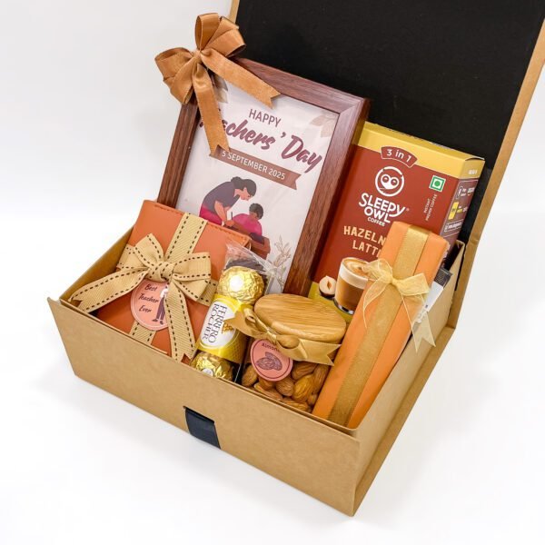 Teacher’s Day Gift Hamper with Coffee, Wallet & Chocolates - Image 3