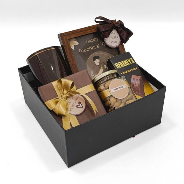 Teachers’ Day Premium Gift Box – Mug, Allen Solly Wallet, Almonds, Photo Frame & Chocolates - Image 3