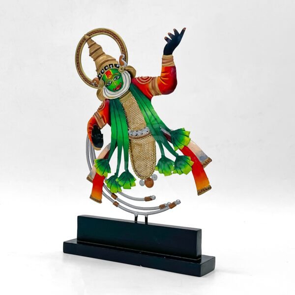 Metal Kathakali Dancing Pose Showpiece – Kerala Traditional Art Decor - Image 3