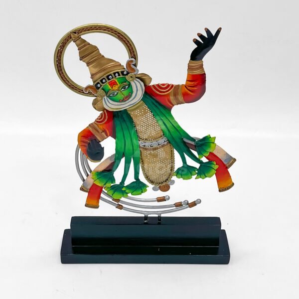 Metal Kathakali Dancing Pose Showpiece – Kerala Traditional Art Decor - Image 4