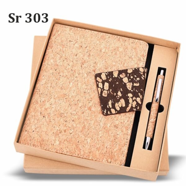 Cork Diary Gift Set