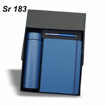 Royal Blue Executive Gift Set – Diary, Pen & Bottle