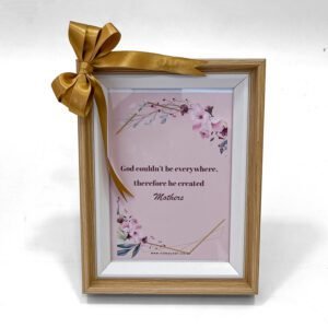 Photo frame with quotes