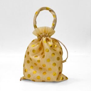Potli gold bag  with Scrunchy(2)