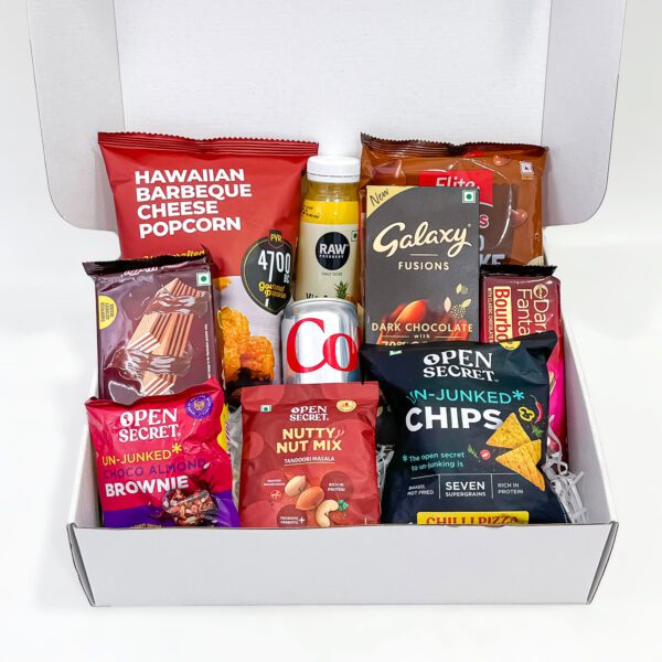 Premium Snack Room Hamper with Drinks & Chocolates – Gift Box - Image 4