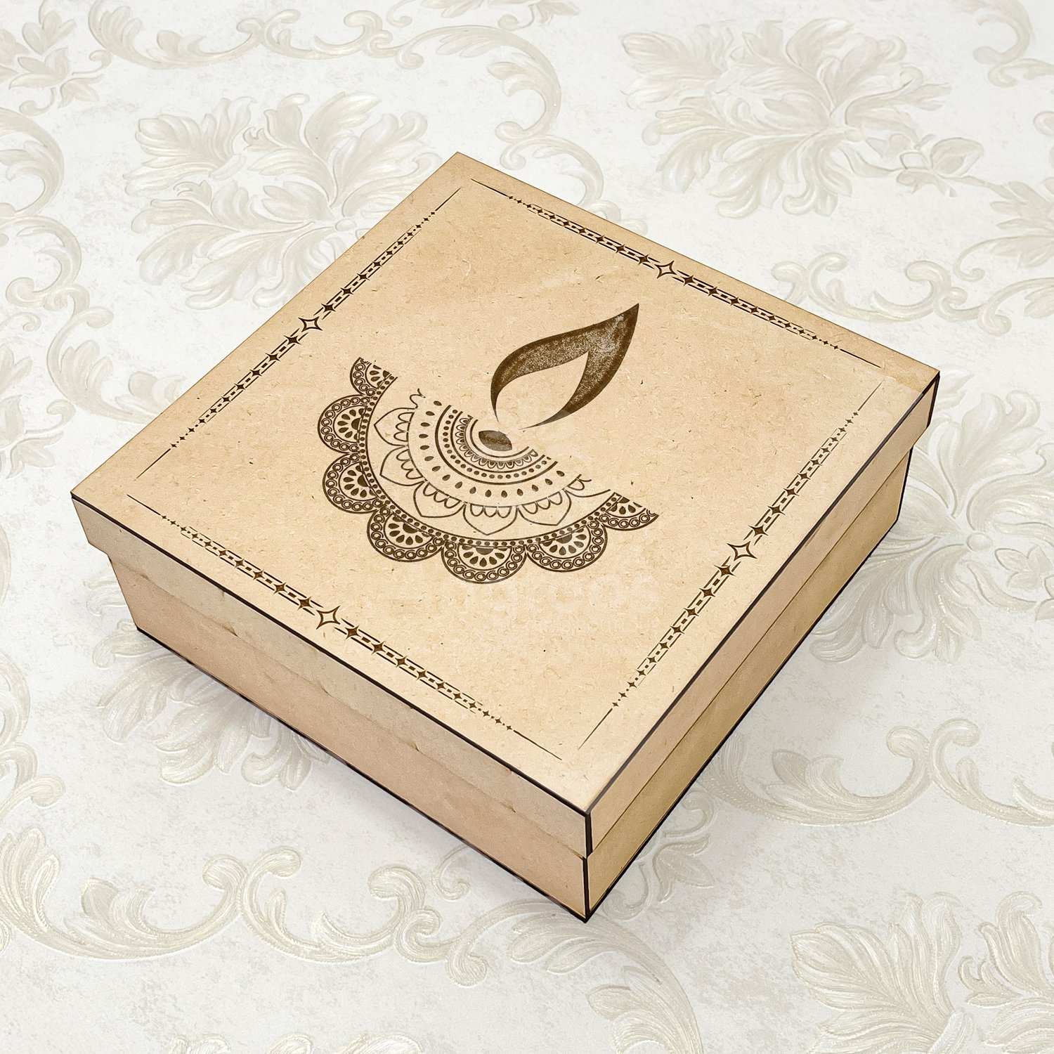 Festive Diwali Hamper with Almonds, Cashews & Decorative Jar - Image 5