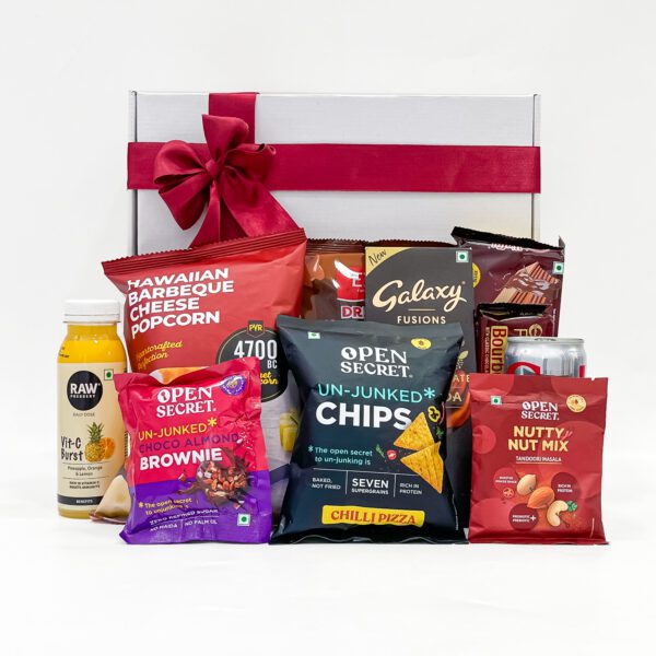 Premium Snack Room Hamper with Drinks & Chocolates – Gift Box - Image 5