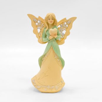Handcrafted Fairy Angel Figurine with Heart Design