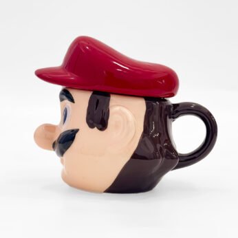 3D Mario Ceramic Mug with Lid – Fun Collectible Cup