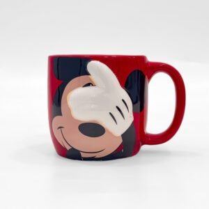 3D Mickey Mouse Red Ceramic Mug