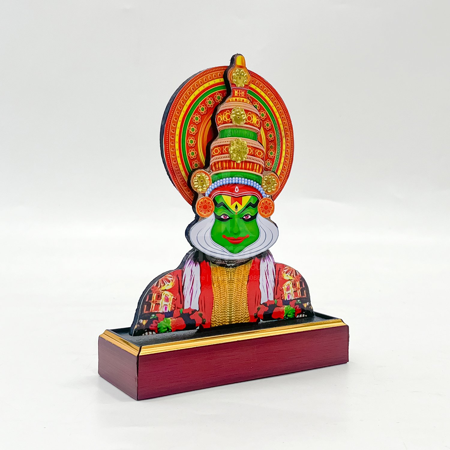Green Face Kathakali Statue (Height: 7 Inch) - Image 2