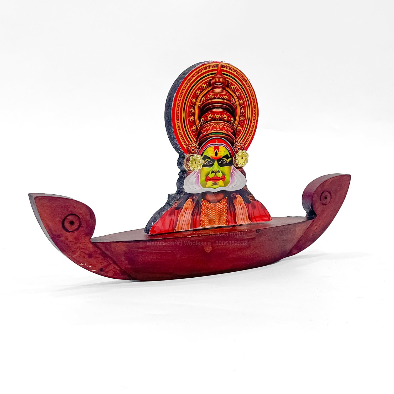 Kathakali in Boat Memento (Height: 5 Inch) - Image 2