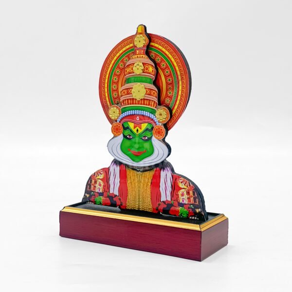 Green Face Kathakali Statue (Height: 7 Inch) - Image 3