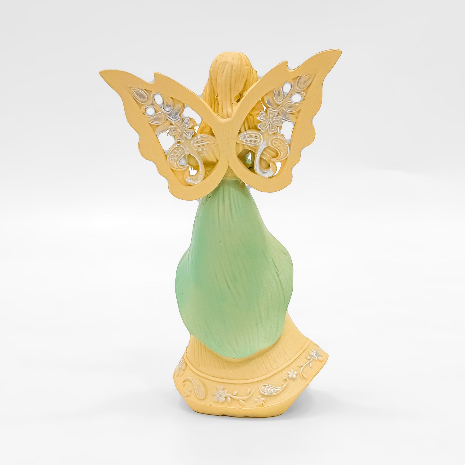 Handcrafted Fairy Angel Figurine with Heart Design - Image 5