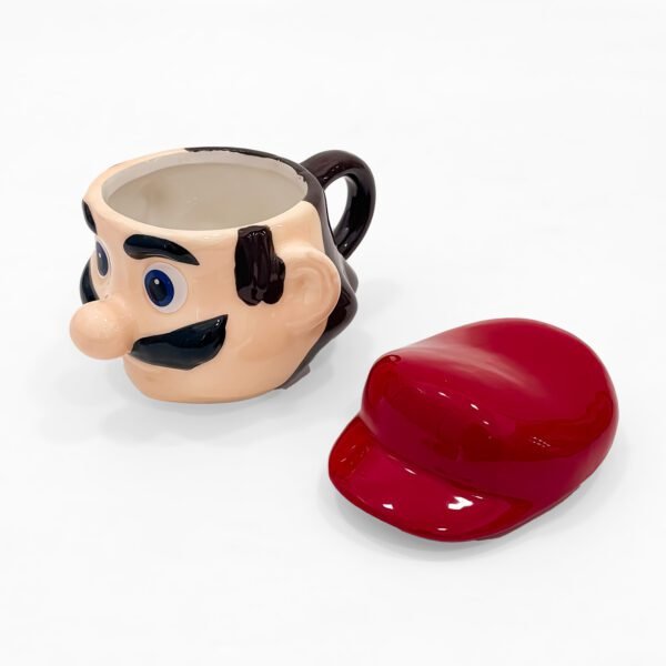 3D Mario Ceramic Mug with Lid – Fun Collectible Cup - Image 5
