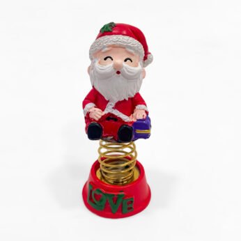Cute Mini Santa Wobble Spring Toy – Christmas Dashboard & Gift Décor