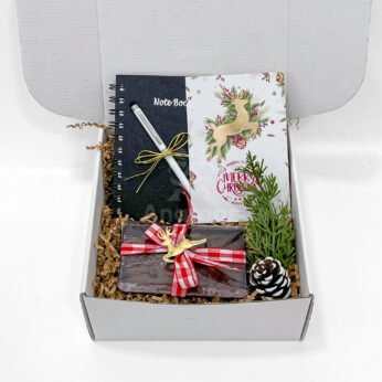 Christmas Notebook & Treats Gift Box Hamper