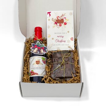 Christmas Plum Cake & Red Grape Drink Gift Hamper
