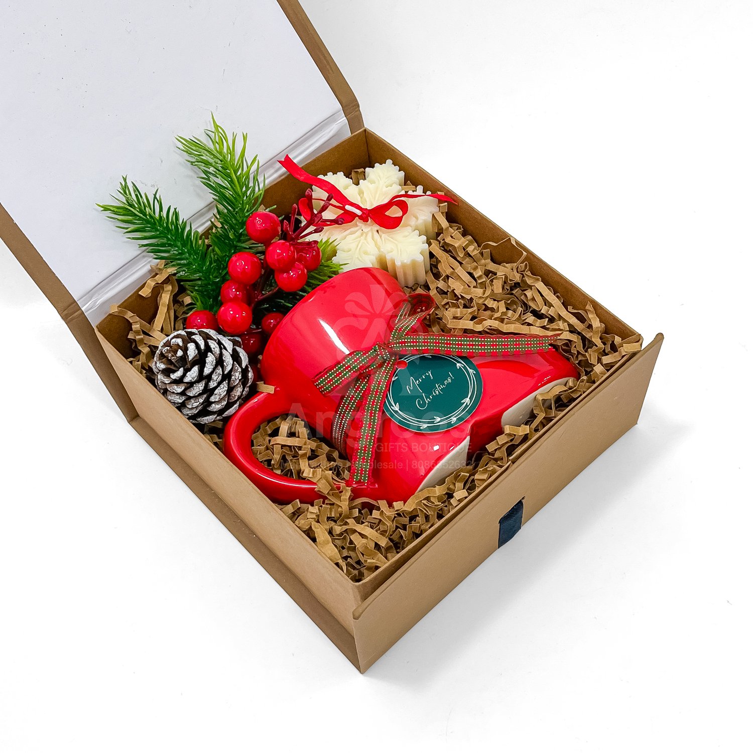 Christmas Boot Mug Gift Box – Festive Holiday Hamper - Image 2