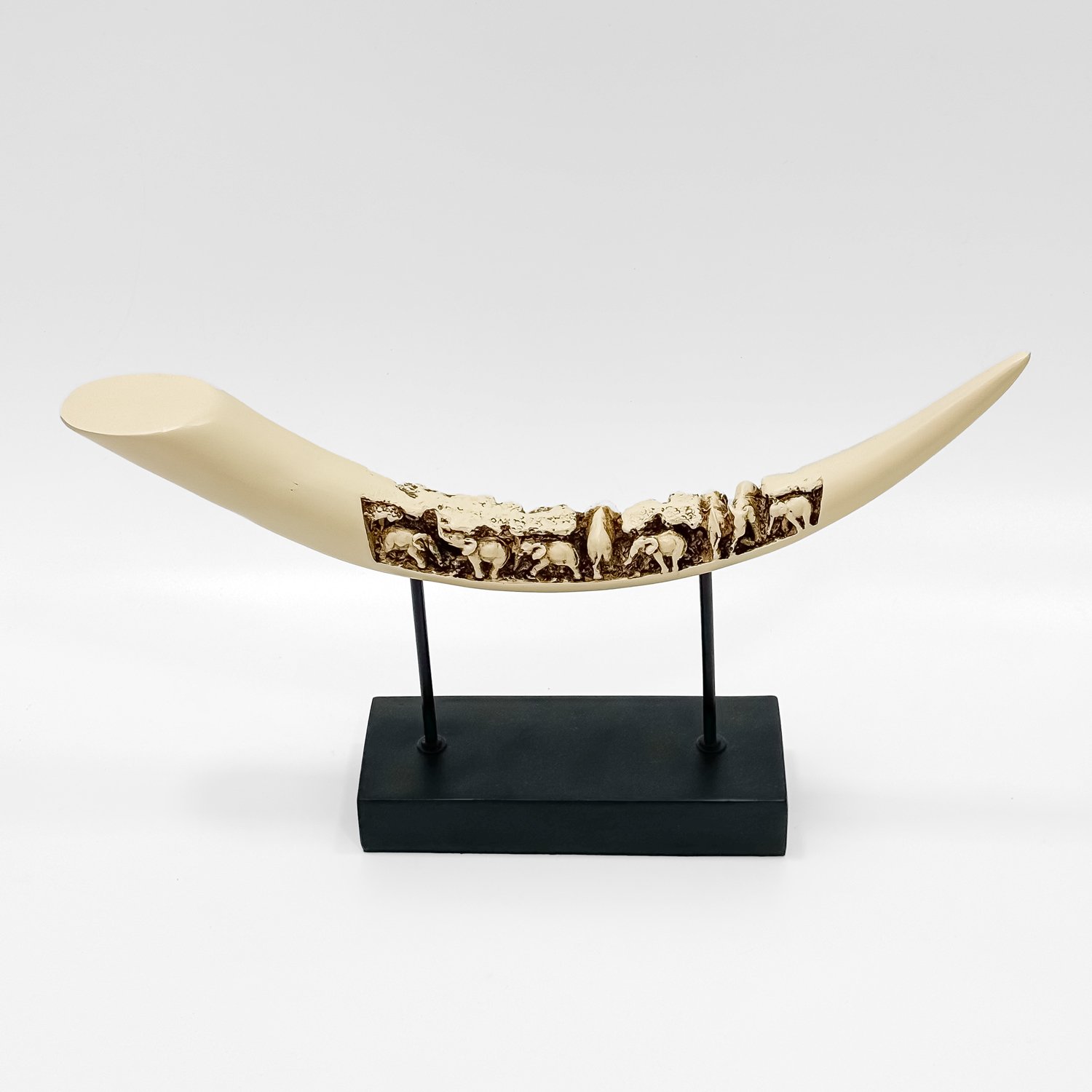 Elephant Tusk Showpiece on Stand ( Small) – Wildlife-Inspired Premium Home Décor - Image 4