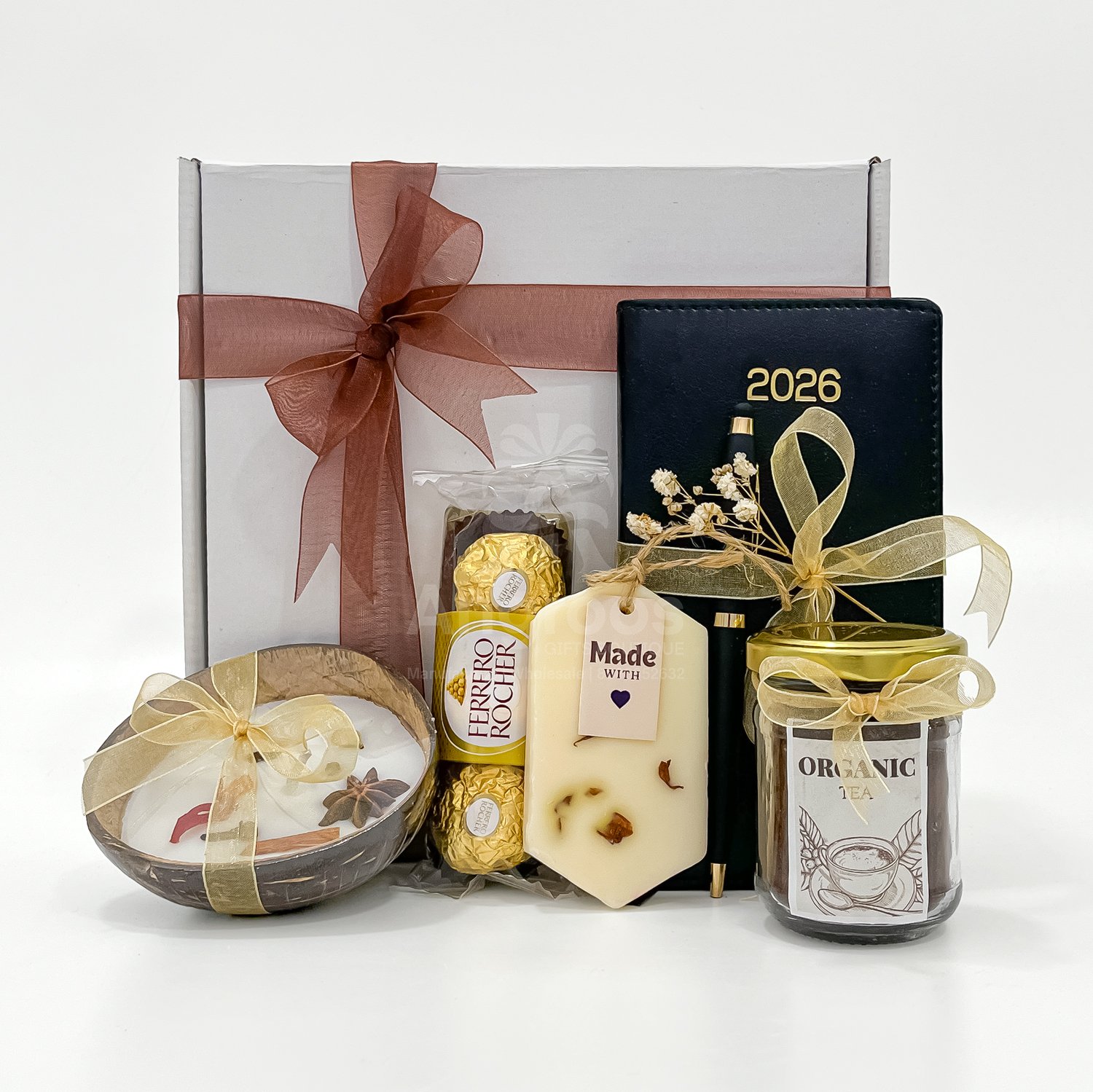 New Year Gift Box – Simple Celebration Hamper with Diary & Candles - Image 5