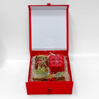 Christmas Treat Box Hamper with Candle & Chocolates