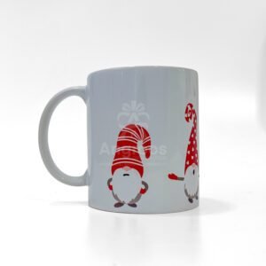 White Santa mug
