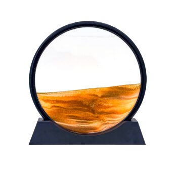 Rotating Sand Art Frame – Relaxing Glass Table & Home Décor Piece