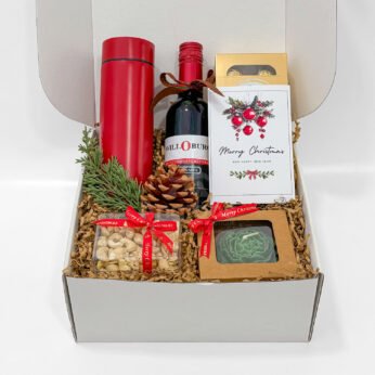Christmas Wine Hamper with Festive Treats