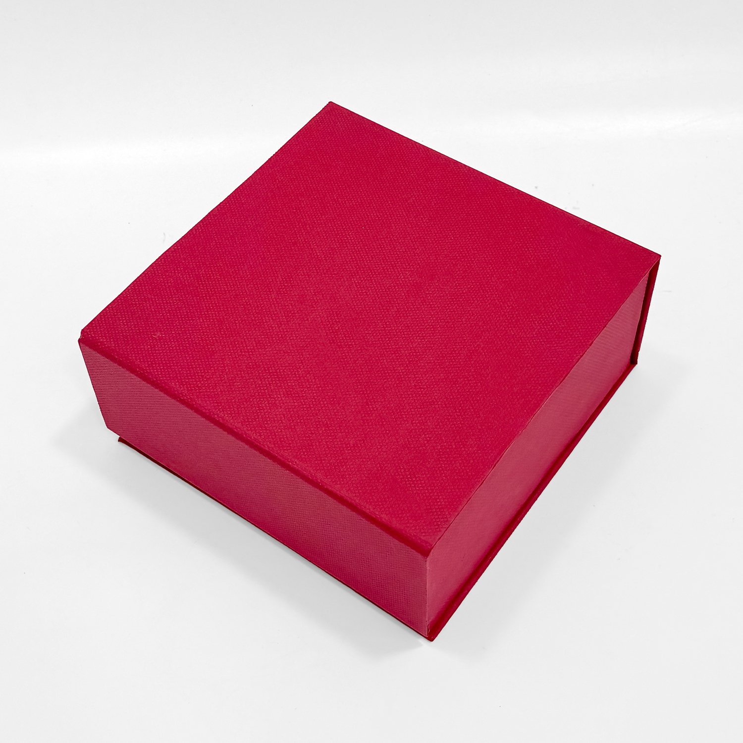 Red Rigid Gift Box with Slide Open Design – 8 x 8 Inch - Image 2
